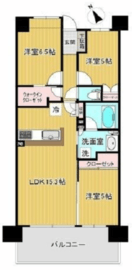 パークホームズ横浜矢向センターフォレスト 6階 間取り図