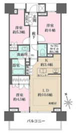 ザ・パークハウス浅草 4階 間取り図