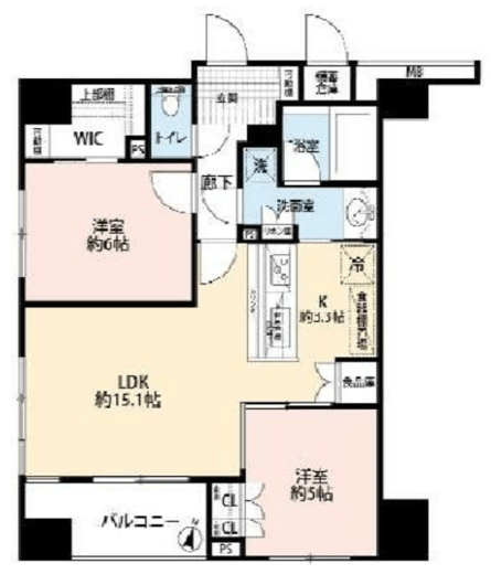 アスコットパーク日本橋小伝馬町 10階 間取り図