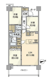 シティテラス西荻窪 4階 間取り図
