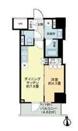 Brun Pilier日本橋 804 間取り図