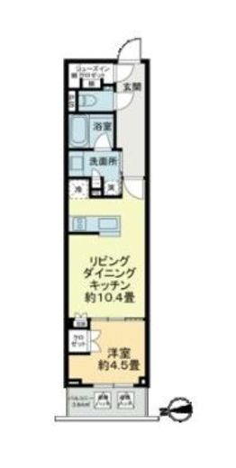 Brun Pilier日本橋 702 間取り図