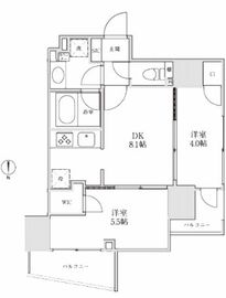 レジディア御茶ノ水2 1001 間取り図