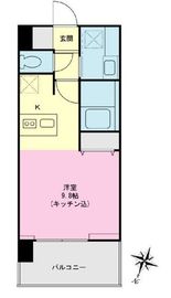 ウイングテラス京急川崎 402 間取り図