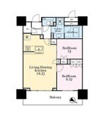 ブランズタワー豊洲 17階 間取り図