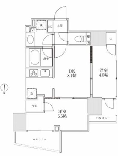 レジディア御茶ノ水2 403 間取り図