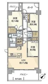 ザ・パークハウス横浜新子安ガーデン 8階 間取り図