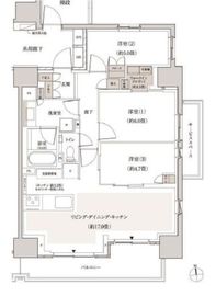 パークホームズ東陽町 2階 間取り図