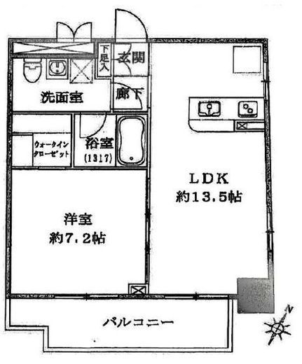 三樹ビル 702 間取り図