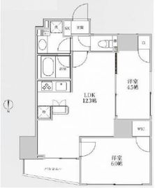 レジディア御茶ノ水2 603 間取り図