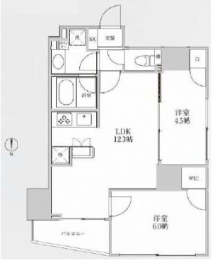 レジディア御茶ノ水2 703 間取り図