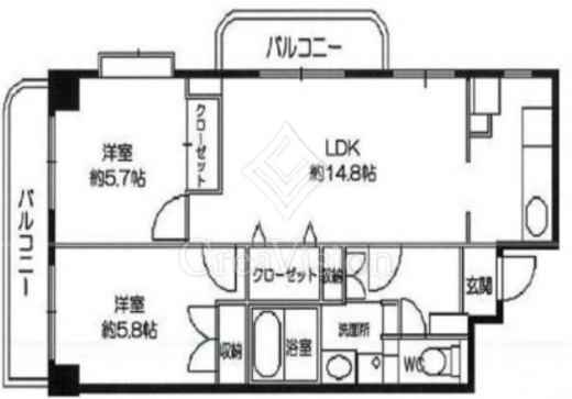 グレイス壱番館 201 間取り図