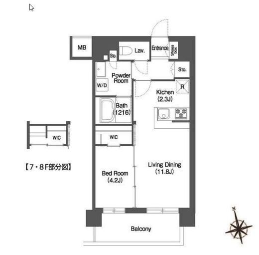 アビティ宮前平 605 間取り図