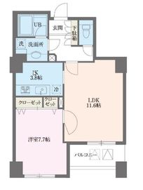 ドゥーエ横浜駅前 1504 間取り図
