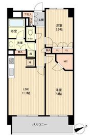 HF若林公園レジデンス 506 間取り図