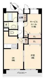 カールトンプラザ川崎 603 間取り図