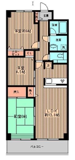 センターステージ 705 間取り図