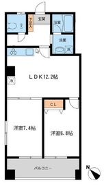 フィオーレ月島 501 間取り図