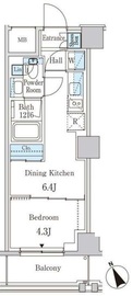 パークアクシス下北沢 506 間取り図