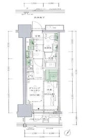 リビオレゾン上野根岸 4階 間取り図