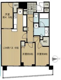 パークタワー晴海 38階 間取り図