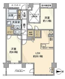 プラウドシティ元住吉 5階 間取り図