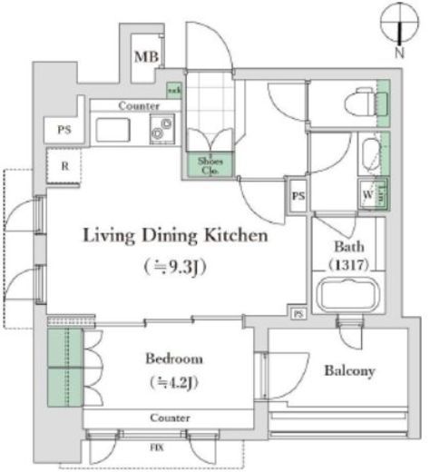 シティハウス代々木ステーションコート 11階 間取り図
