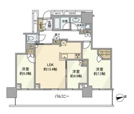 プラウドタワー小岩ファースト 14階 間取り図