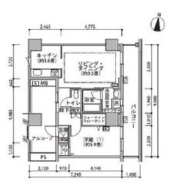 東雲キャナルコートCODAN 19-1109 間取り図