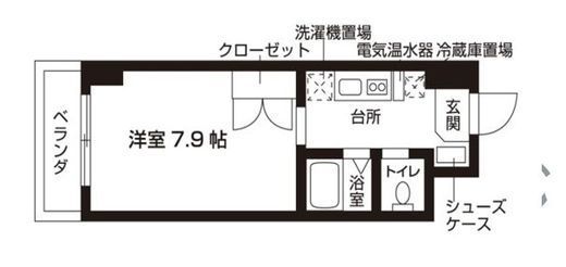 ローズウッド・ハイツ門前仲町 717 間取り図