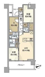 プラウドシティ日吉レジデンスⅢ 8階 間取り図