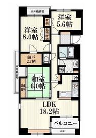 ブロードアベニュー国分寺 5階 間取り図