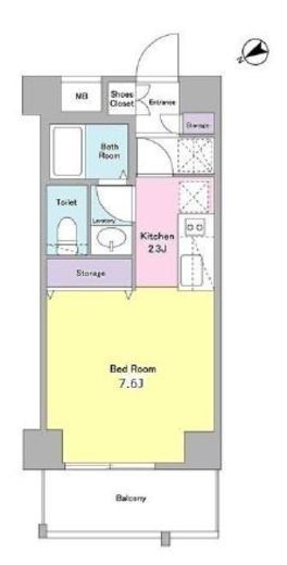 スタイリオ下丸子 203 間取り図