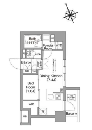 コンフォリア東葛西 710 間取り図