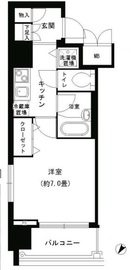 アストリア鶴見 301 間取り図
