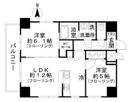 西田マンション 901 間取り図