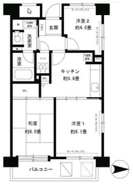 フレスコ川崎 401 間取り図