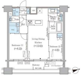 パークアクシス御茶ノ水ヒルトップ 1402 間取り図