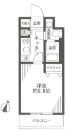 パークサイド九段 9階 間取り図