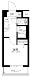 メインステージ銀座 2階 間取り図