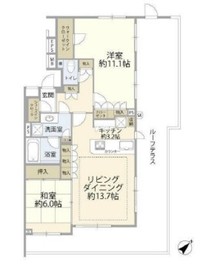 ディーグランセ池之端三段坂 6階 間取り図