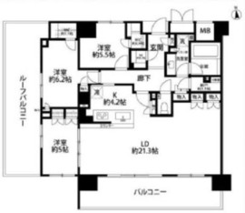 ザ・パークハウス武蔵野中町 11階 間取り図