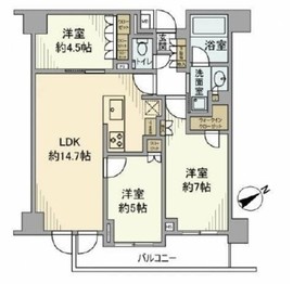 オープンレジデンシア代々木公園 4階 間取り図