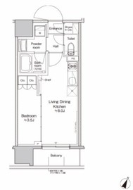 プラウドフラット大井町 302 間取り図
