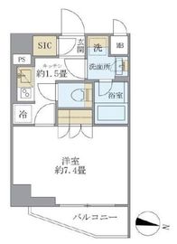 COCO-CHILL KAMEARI 408 間取り図