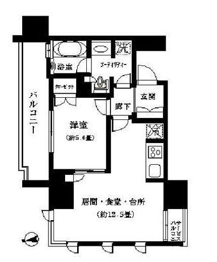 プラウド阿佐ヶ谷 8階 間取り図