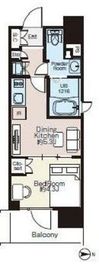ライオンズフォーシア蔵前オアシス 808 間取り図
