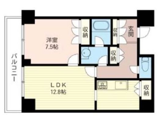 グランドメゾン落合 5階 間取り図