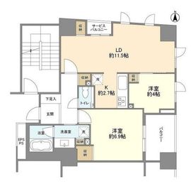 ブランズ明石町 806 間取り図