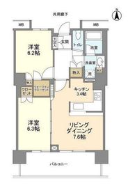 豊洲シエルタワー 2708 間取り図